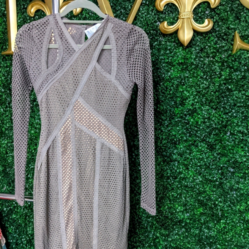 Dress net olive green